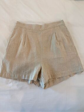 Madewell Beige Linen-Blend Women's Shorts